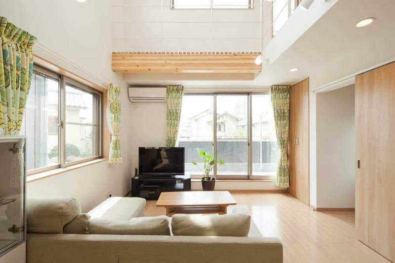 市川真間の家 リビング